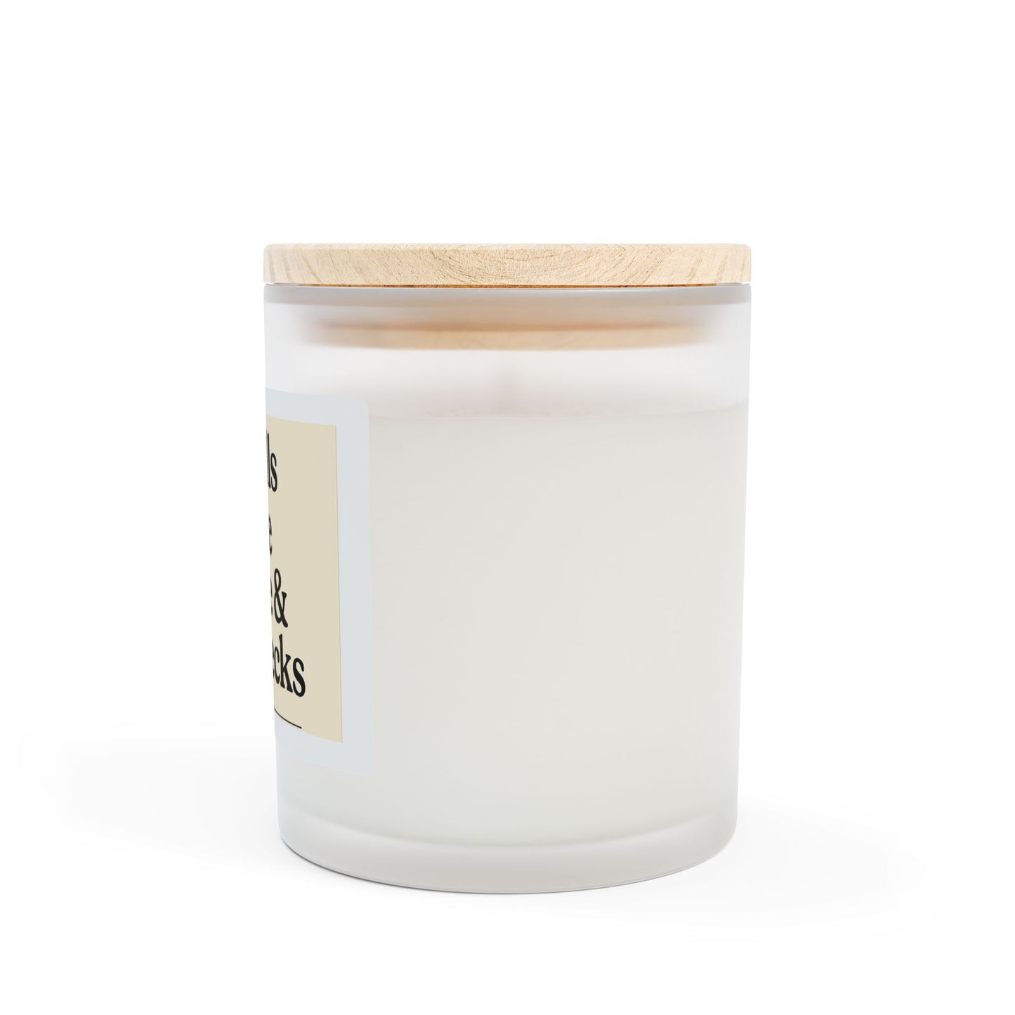 Aromatherapy Frosted Glass Candle, Relaxing Home Decor, Gift for Her, Birthday Candle, Self-Care Essential, Smells Like Peace & Paychecks