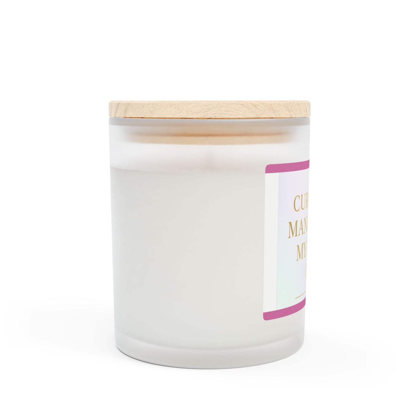 Manifesting Dreams Candle | Frosted Glass Home Decor | Self-Care, Gifts for Her, Positive Vibes, Relaxation