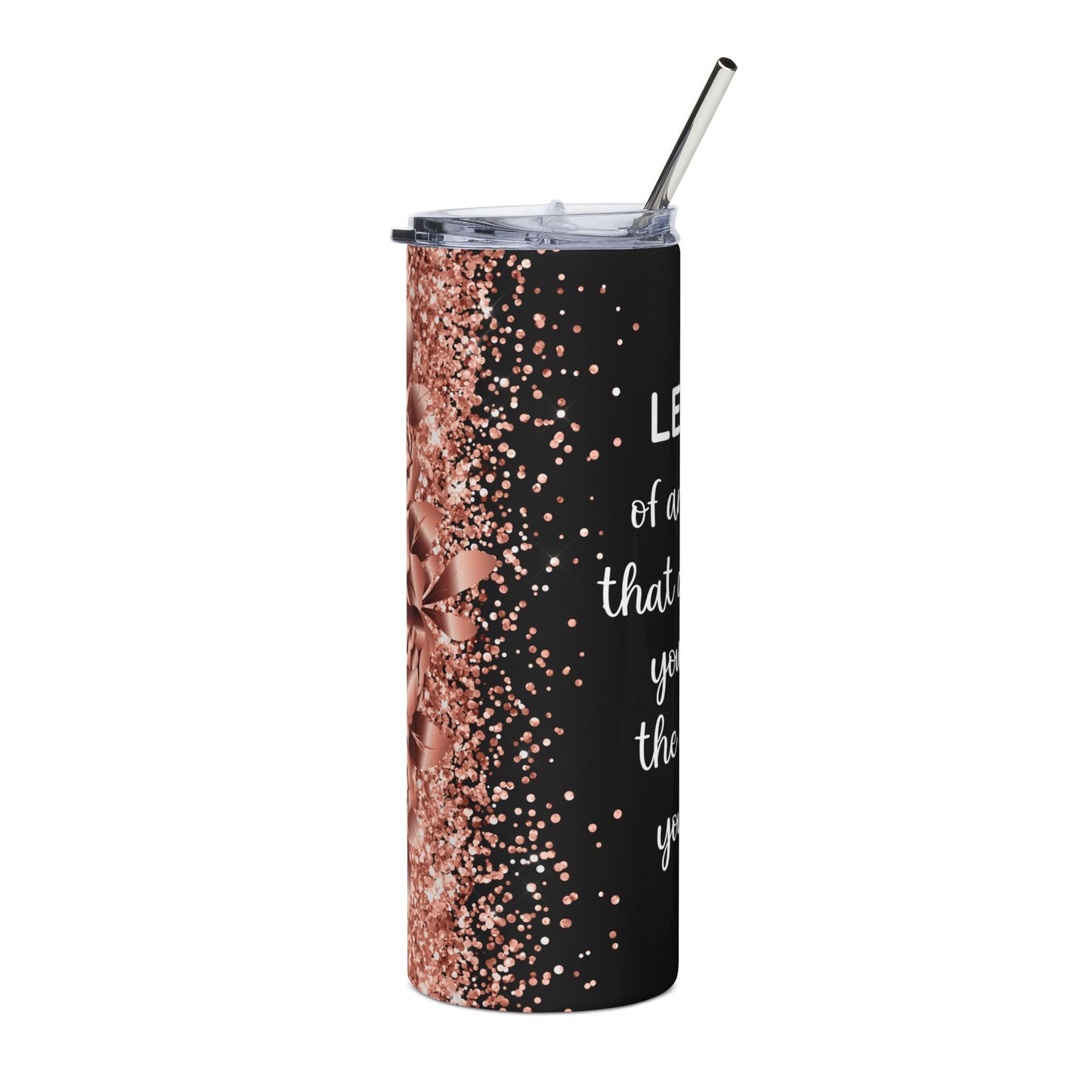 Inspirational Stainless Steel Tumbler, 20oz Motivational Drinkware for Self-Care, Gifts for Wellness, Birthday, Home