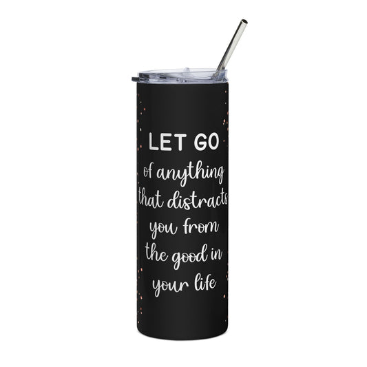 Inspirational Stainless Steel Tumbler, 20oz Motivational Drinkware for Self-Care, Gifts for Wellness, Birthday, Home